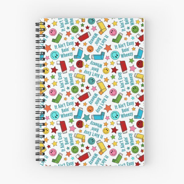 Item preview, It Ain't Easy Bein' Wheezy Colorful Asthma Inhalers designed and sold by KrisInStitches.