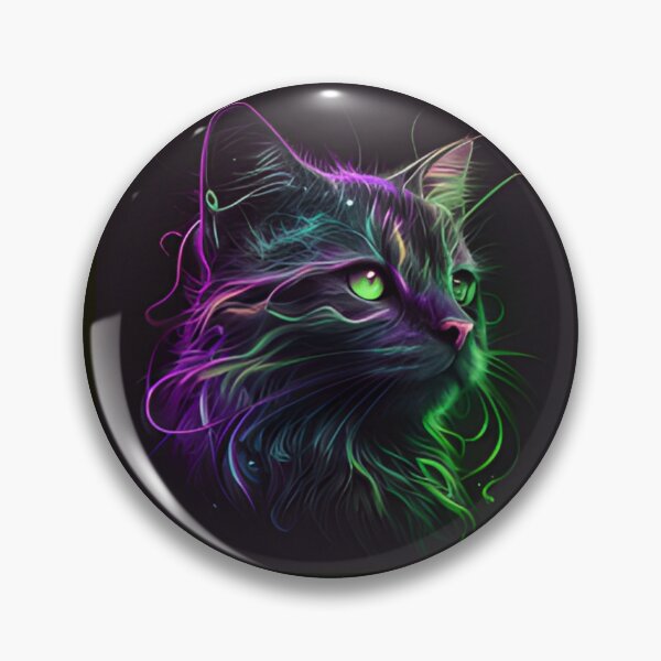 Item preview, Neon cat designed and sold by Alifoxs.
