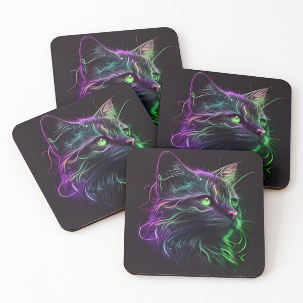 Item preview, Neon cat designed and sold by Alifoxs.