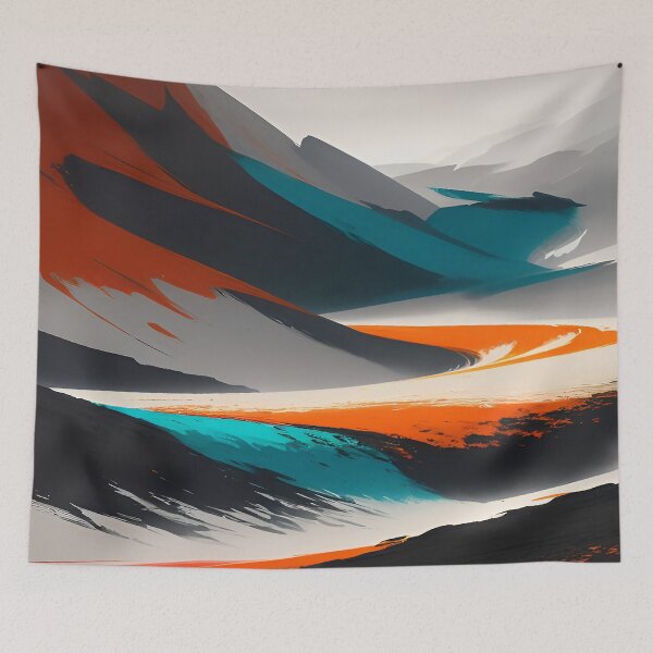 Item preview, Mountains and Valleys with Waterfalls and Rivers Flowing designed and sold by deniselynnimage.