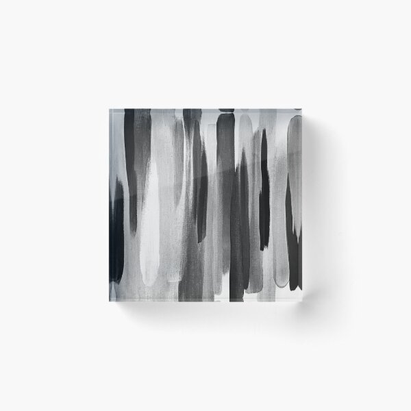 Item preview, Contemporary Modern Black, White And Gray Abstract Streaks designed and sold by DEC02.