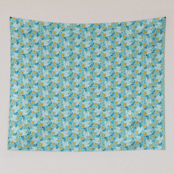 Item preview,  It Ain't Easy Bein' Wheezy Asthma Inhalers in Blue and Aqua designed and sold by KrisInStitches.