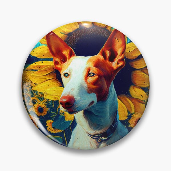 Item preview, Ibizan Hound Sunflower Painting Adorable Dog designed and sold by rafaeltto.