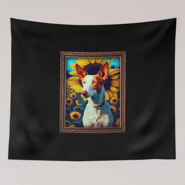 Item preview, Ibizan Hound Sunflower Painting Adorable Dog designed and sold by rafaeltto.
