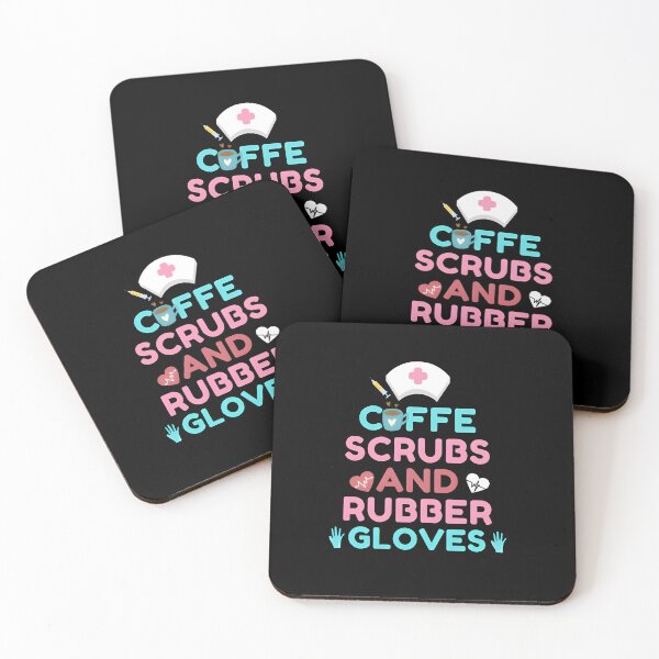 Item preview, Coffee Scrubs And Rubber Gloves Medical Nurse Quote designed and sold by Style PoP.