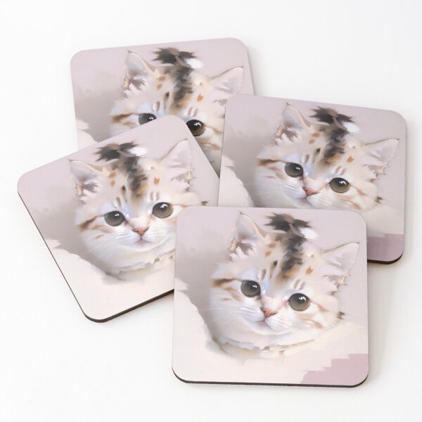 Item preview, Feline Dreamer: A imaginative kitty oil painting designed and sold by KH-GardenEden.