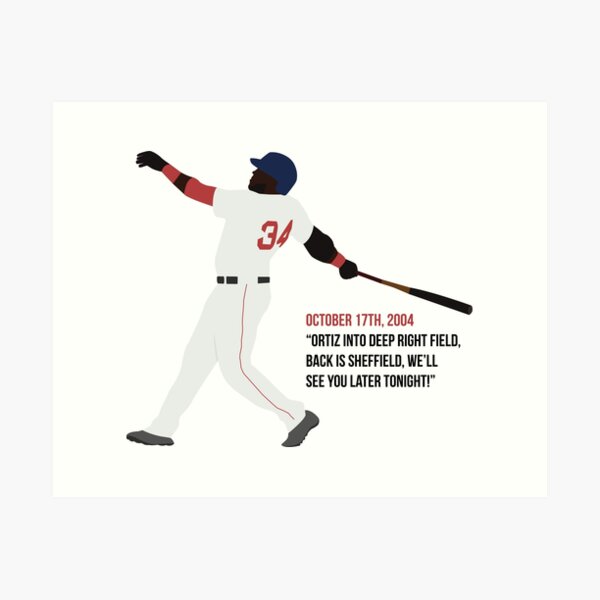 Boston Red Sox 34 David Ortiz All Over Print Baseball Jersey