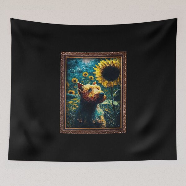 Item preview, Irish Terrier Sunflower Painting Adorable Dog designed and sold by rafaeltto.
