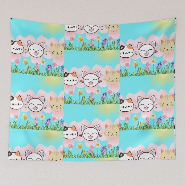 Item preview, Cute kitty Springtime  designed and sold by PhoeniXDreamer.