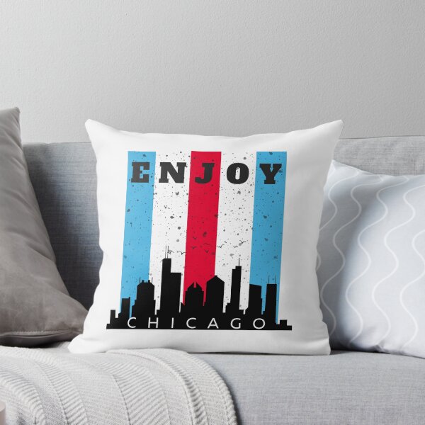 Item preview, ENJOY Chicago Skyline and City Colors designed and sold by FamnCreative.