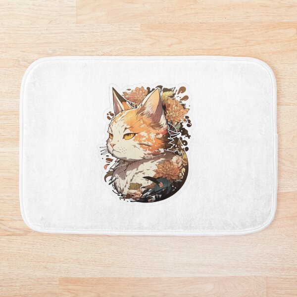 Item preview, Anime Cat Sticker designed and sold by HandCraftedArt.