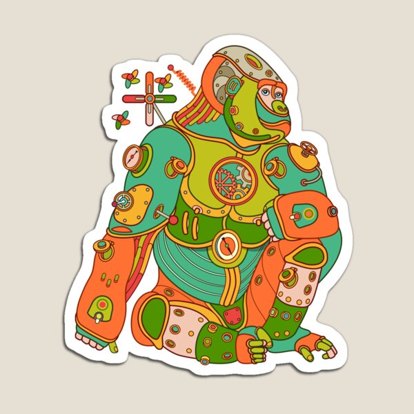 Gorilla, from the AlphaPod collection Magnet