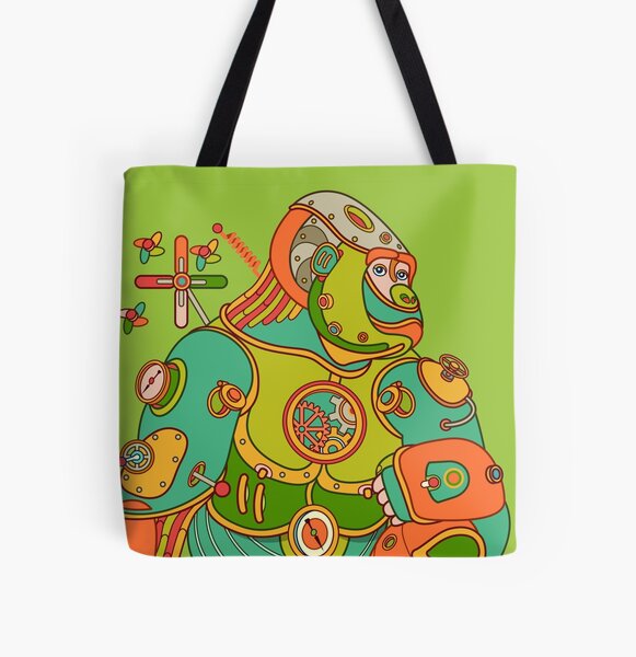 Gorilla, from the AlphaPod collection All Over Print Tote Bag
