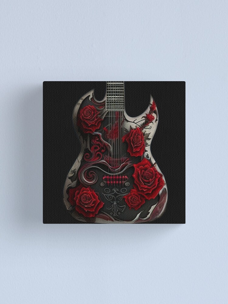 Gothic style electric guitar