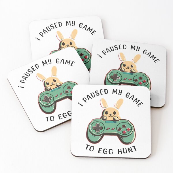 Item preview, I Paused My Game To Egg Hunt console bunny designed and sold by Style PoP.