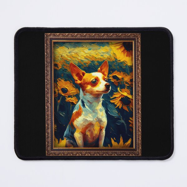 Item preview, Jack Russel Sunflower Painting Adorable Dog designed and sold by rafaeltto.