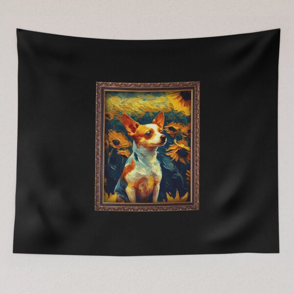 Item preview, Jack Russel Sunflower Painting Adorable Dog designed and sold by rafaeltto.