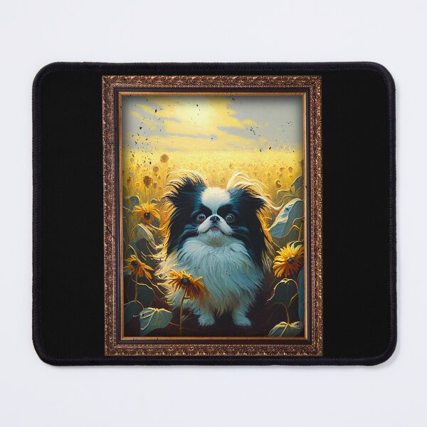 Item preview, Japanese Chin Sunflower Painting Adorable Dog designed and sold by rafaeltto.