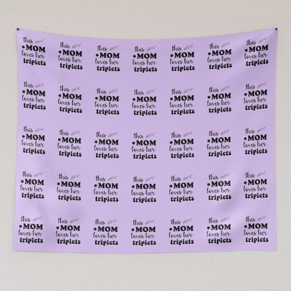 Item preview, This Mom Loves Her Triplets Gift designed and sold by doudiart.