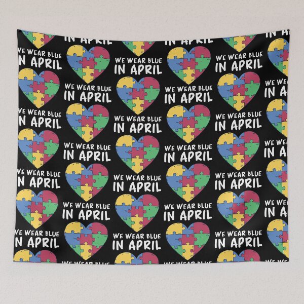 Item preview, Autism Awareness, In April We Wear Blue designed and sold by metal-works.