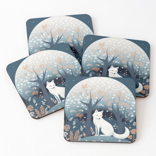 Item preview, white fox under the tree - white fox under the tree designed and sold by Paninato.
