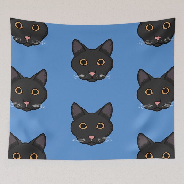 Item preview, Cute Black Cat Vintage Grunge Illustrated designed and sold by Cayden Colias.