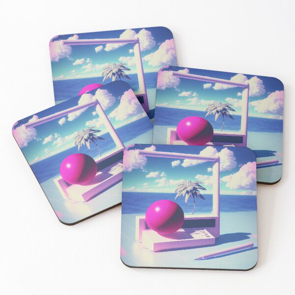 Item preview, Digital Paradise: A Vaporwave Escape to Synthetic Worlds designed and sold by Mullet Monkey.