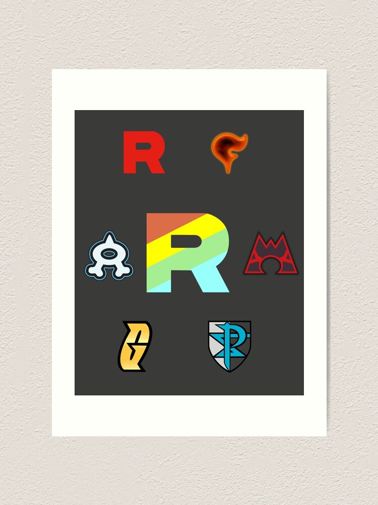 Team Rainbow Rocket The Axis Of Pokemon Villains Art Print For Sale By Chipstorm Redbubble