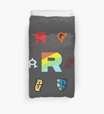 Team Rainbow Rocket - The Axis of Pokemon Villains Duvet Cover