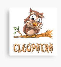 Cleopatra Owl Canvas Print