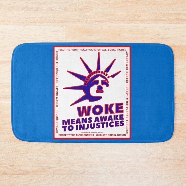 Item preview, PMD00697 Progressive Movement Designs Woke Liberty design shows you are woke and support progressive policy goals for progressive Democrats Independents and Bernie Sanders supporters designed and sold by ProgressiveLeft.