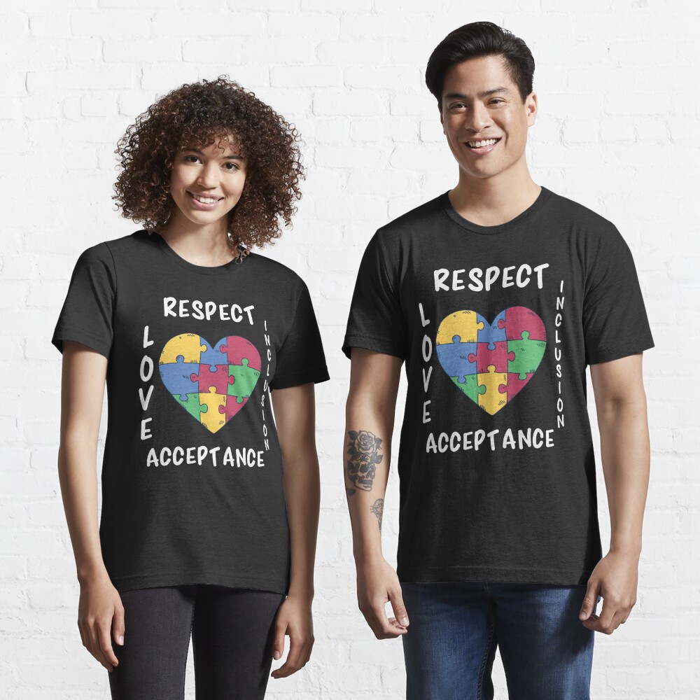 Disover Autism Awareness, Respect Love Support Inclusion Acceptance | Essential T-Shirt 