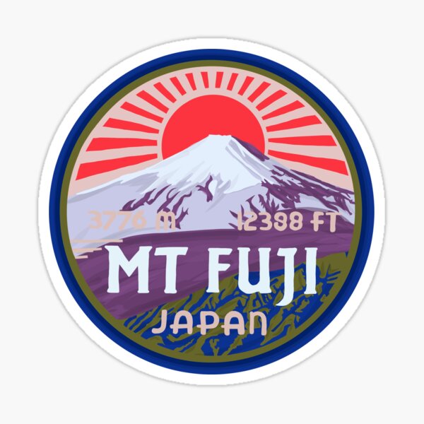 Mount Fuji, Japan Art Sticker
