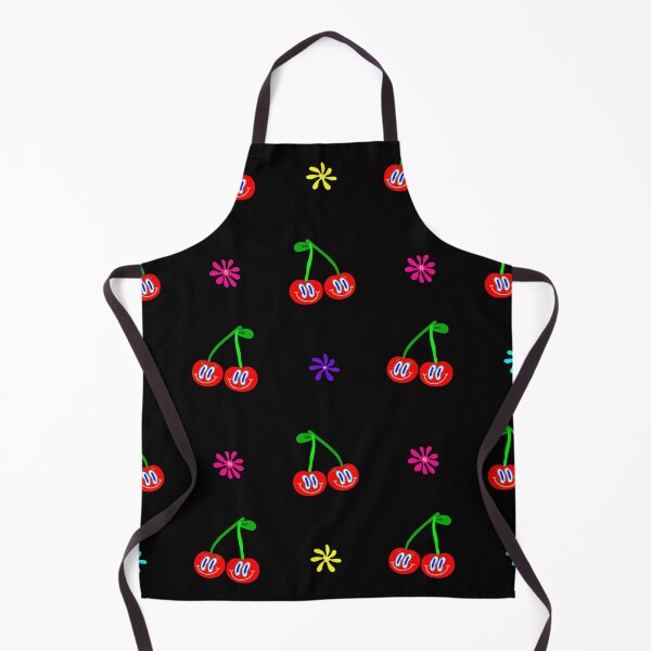 Item preview, 1960s psychedelic cherries groovy black designed and sold by Gossip Rag.