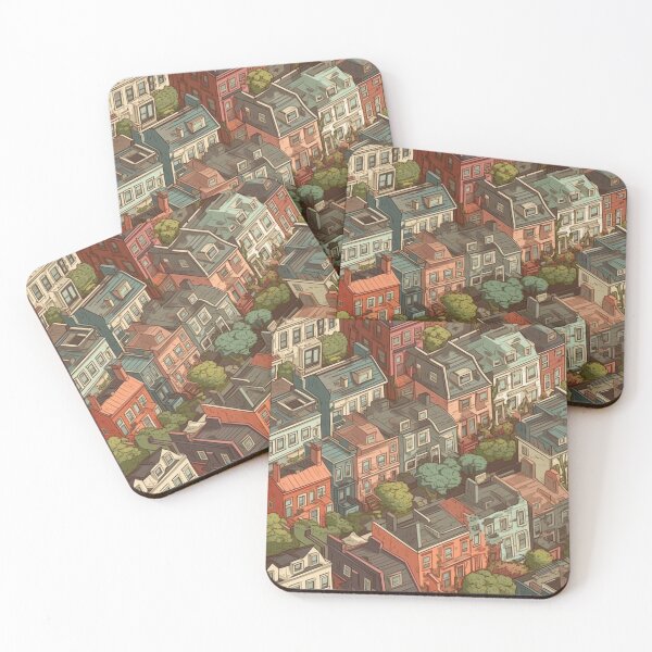 Item preview, Brick Row House City designed and sold by GrowthRings.