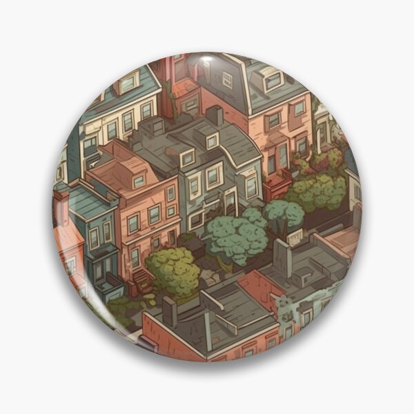 Item preview, Brick Row House City designed and sold by GrowthRings.