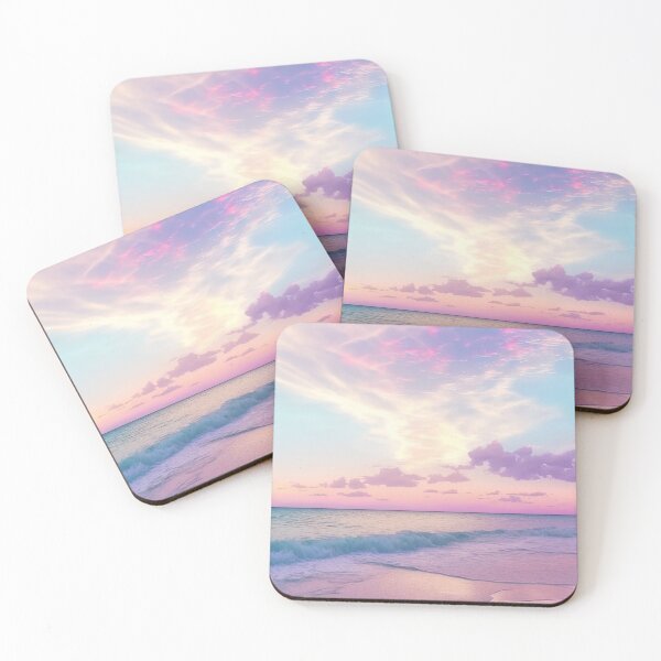 Item preview, Blue and Pink Sunset by the Beach designed and sold by Amalie A.
