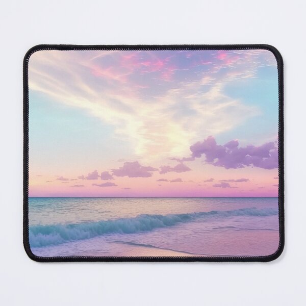 Item preview, Blue and Pink Sunset by the Beach designed and sold by Amalie A.
