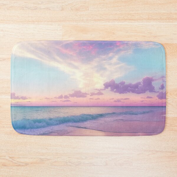 Item preview, Blue and Pink Sunset by the Beach designed and sold by Amalie A.