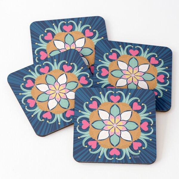 Item preview, Mandala_011_Navy Burst designed and sold by ElaMilkoDESIGN.