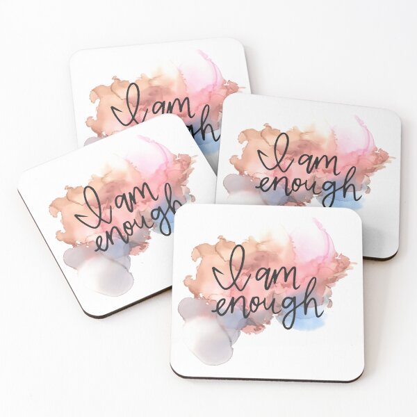 Item preview, I am enough- positive affirmation- manifest love- you are worth it!   designed and sold by Mrrs-co.