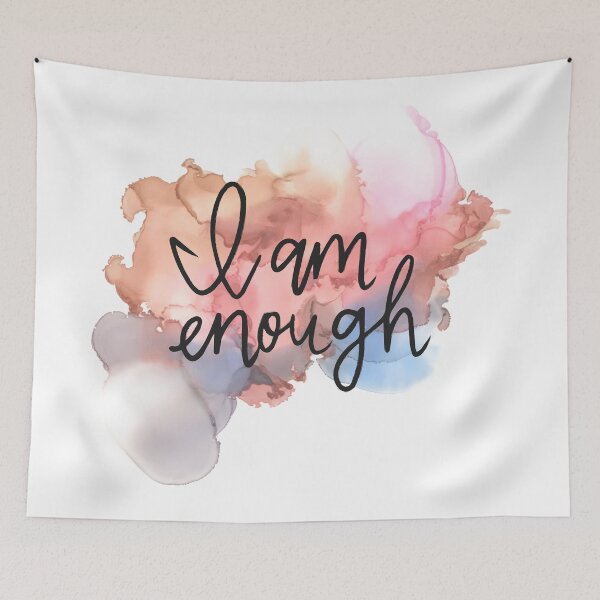 Item preview, I am enough- positive affirmation- manifest love- you are worth it!   designed and sold by Mrrs-co.