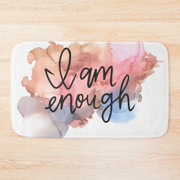 Item preview, I am enough- positive affirmation- manifest love- you are worth it!   designed and sold by Mrrs-co.