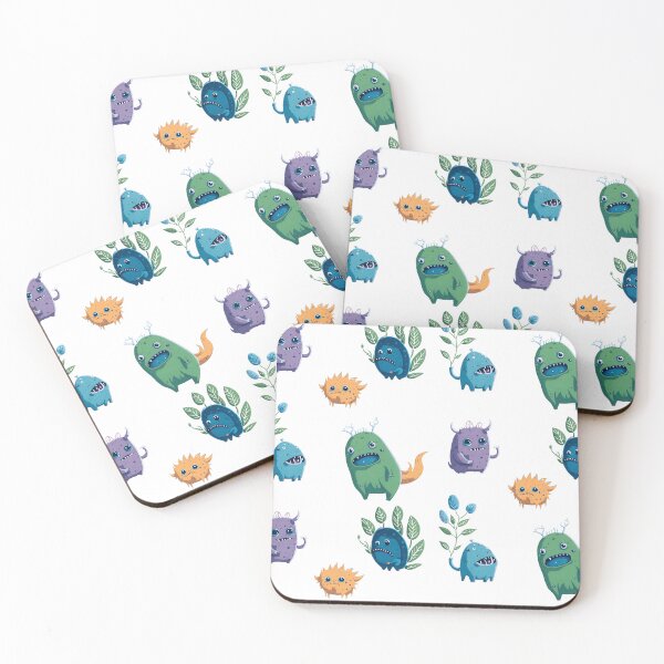 Item preview, Cute Little Watercolor Monsters designed and sold by ArtsyWishesShop.