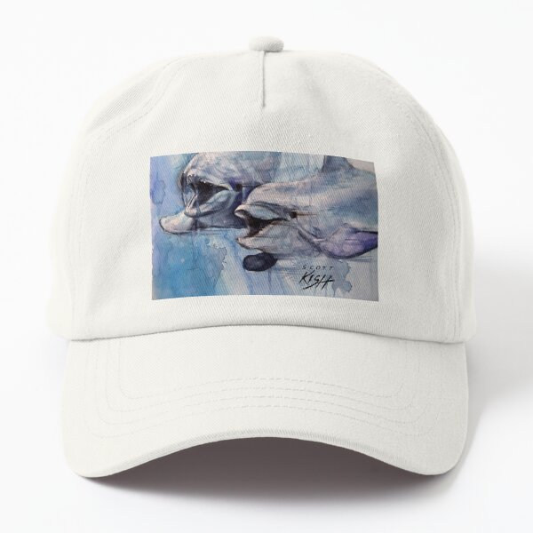 Dolphin Painting by Scott Kish Dad Hat