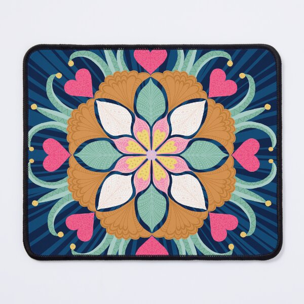 Item preview, Mandala_011_Navy Burst designed and sold by ElaMilkoDESIGN.