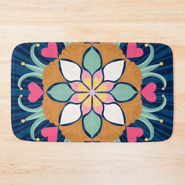 Item preview, Mandala_011_Navy Burst designed and sold by ElaMilkoDESIGN.