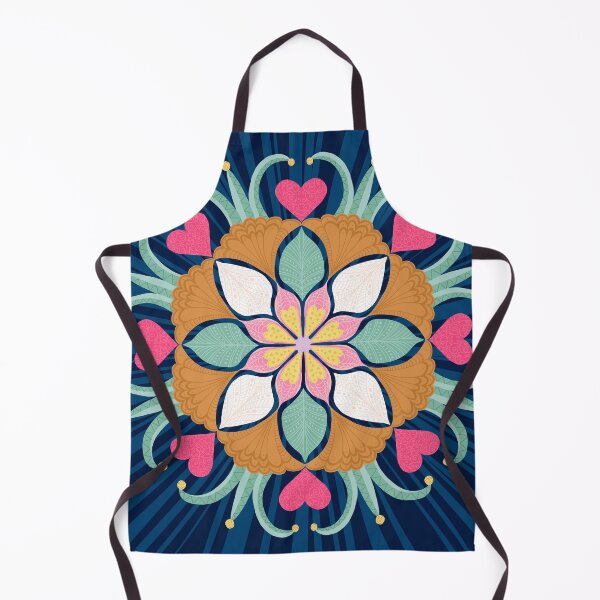 Item preview, Mandala_011_Navy Burst designed and sold by ElaMilkoDESIGN.
