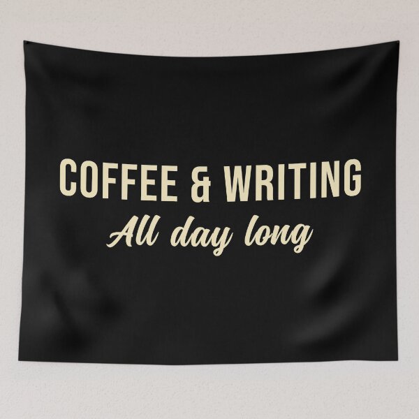 Item preview, Coffee and Writing All day long designed and sold by wingstar.