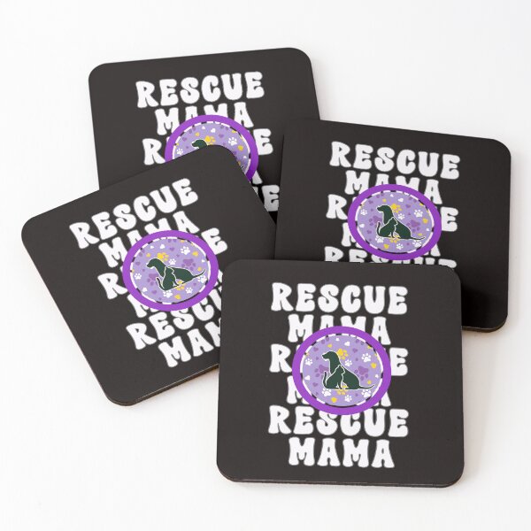 Item preview, Rescue Mama With Purple Emblem Is for Pet Rescue Mom designed and sold by Willow65625.